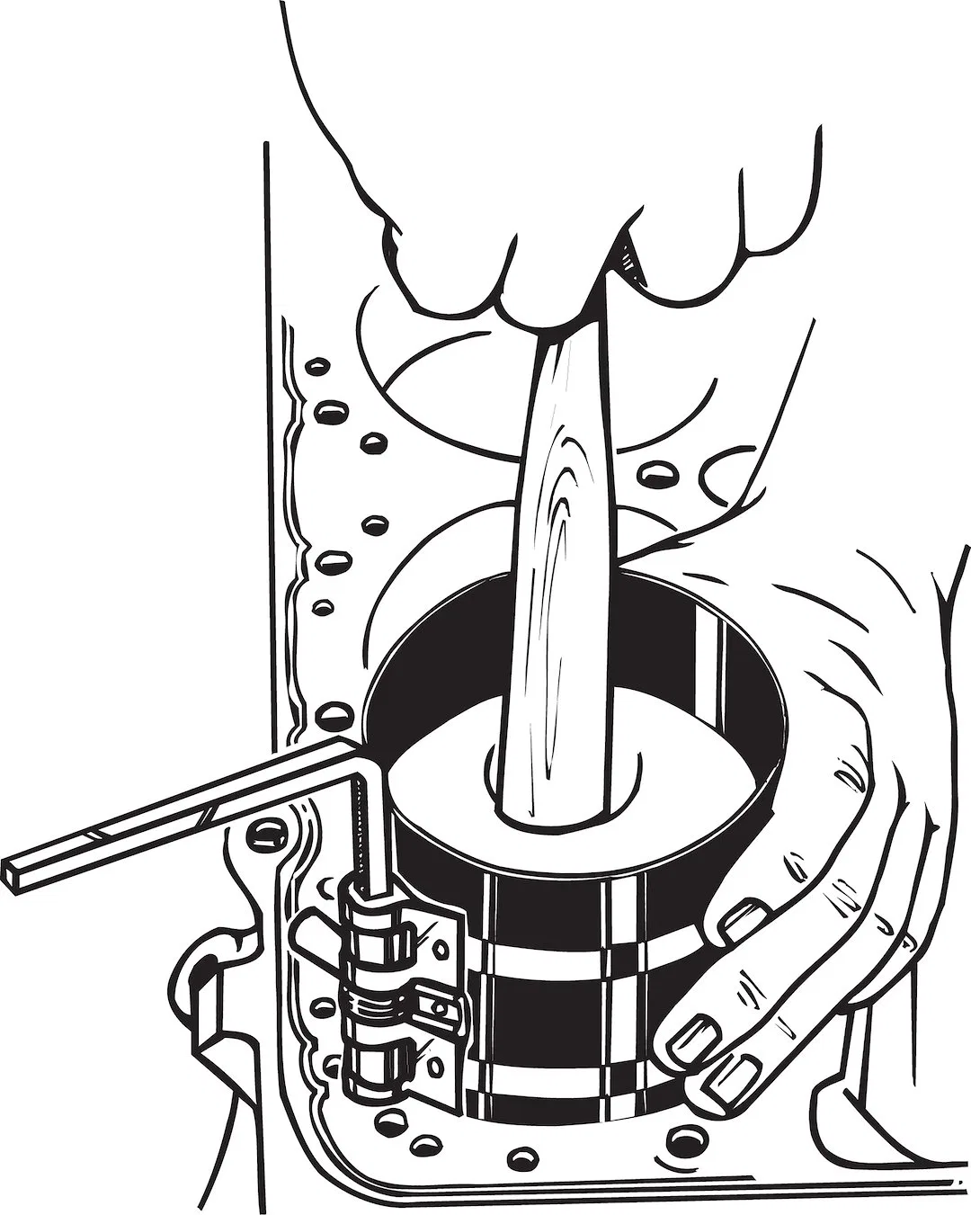 19500 – LISLE Piston Ring Compressor, Adjustable 2-1/8 Inch To 5 Inch Range - view 2